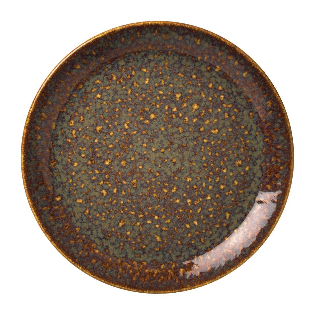 VV1832 Steelite Vesuvius Coupe Plates Amber 300mm (Pack of 12)