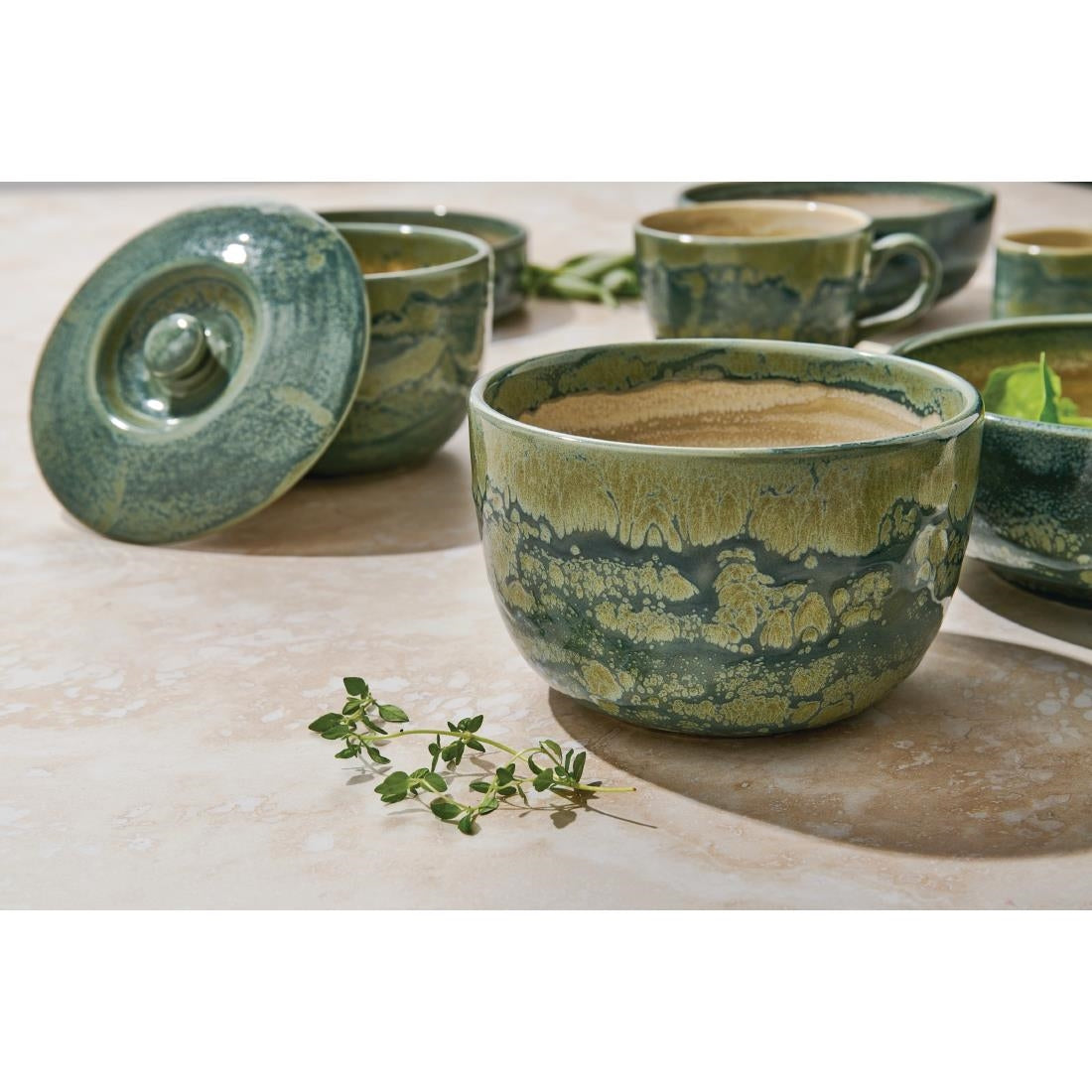 VV2488 Steelite Aurora Revolution Jade Bowls 135mm (Pack of 12)