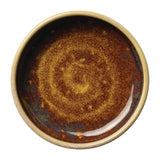 VV2543 Steelite Aurora Vesuvius Amber Round Stacking Trays 100mm (Pack of 12)