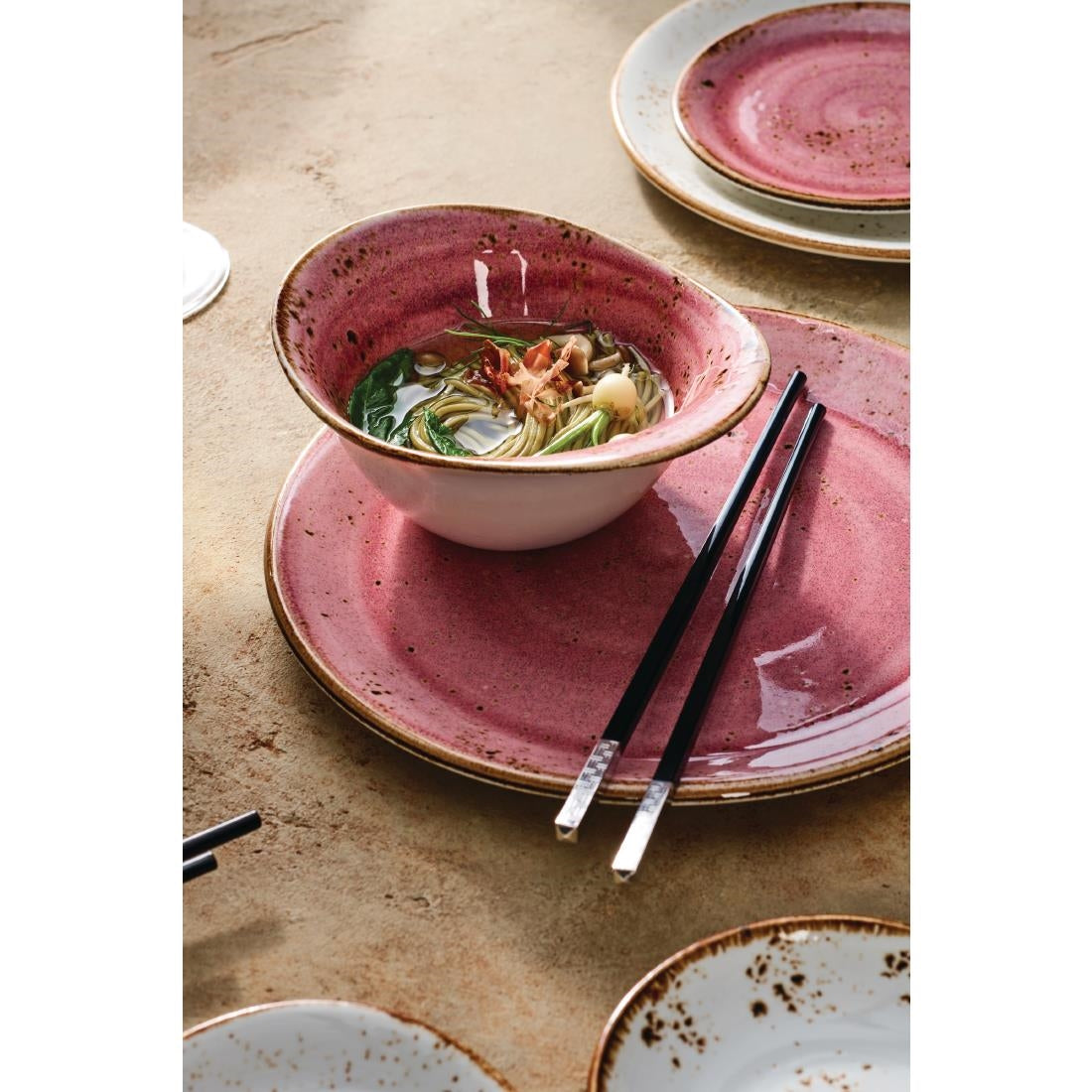 VV2584 Steelite Craft Raspberry Plate Coupe 153mm (Pack of 12)