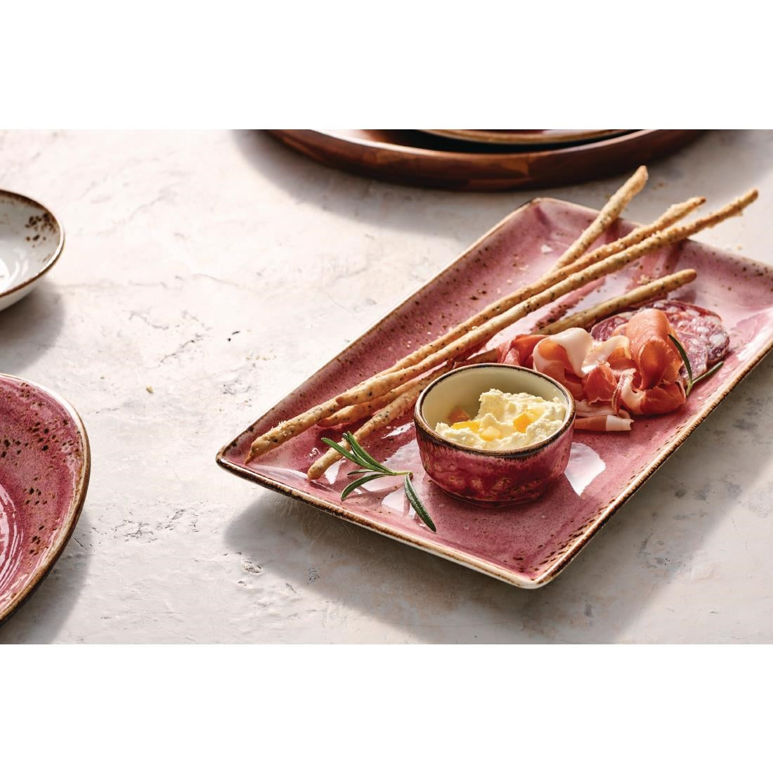 VV2587 Steelite Craft Raspberry Rectangle One 270 x 168mm (Pack of 6)