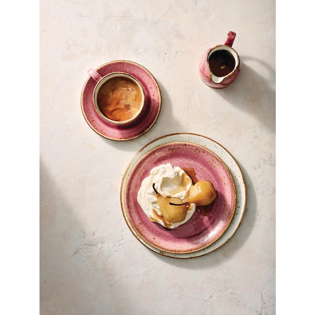 VV2595 Steelite Craft Raspberry Saucers DW LS 145mm (Pack of 12)