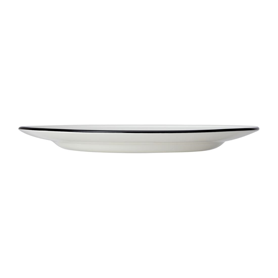 VV2672 Steelite Bead Black Band Plates 285mm (Pack of 6)