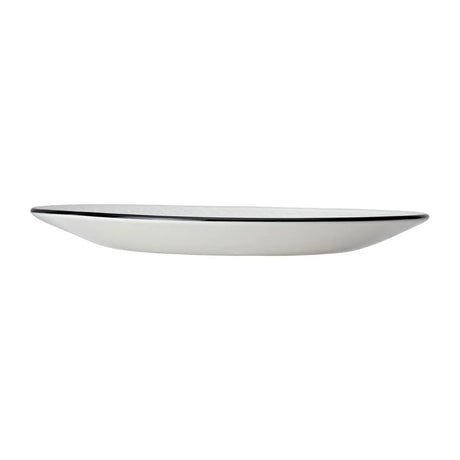 VV2673 Steelite Bead Black Band Coupe Plates 285mm (Pack of 6) - JD Catering Equipment Solutions Ltd