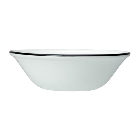 VV2680 Steelite Bead Black Band Oatmeal Bowls 165mm (Pack of 12)