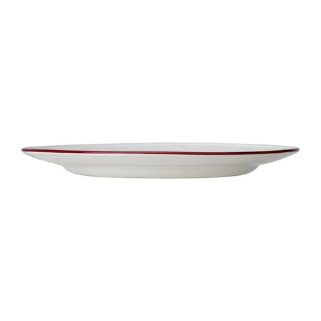 VV2683 Steelite Bead Maroon Band Plates 285mm (Pack of 6) - JD Catering Equipment Solutions Ltd
