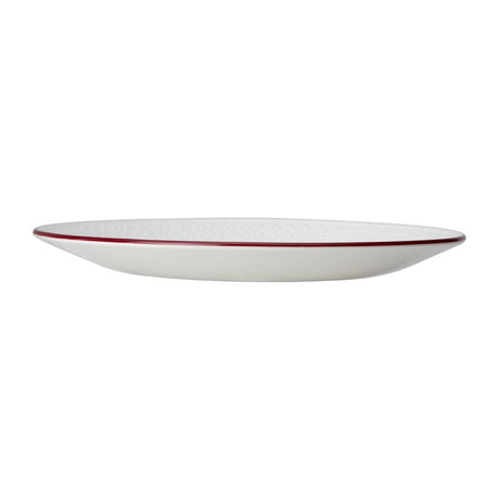 VV2684 Steelite Bead Maroon Band Coupe Plates 285mm (Pack of 6)