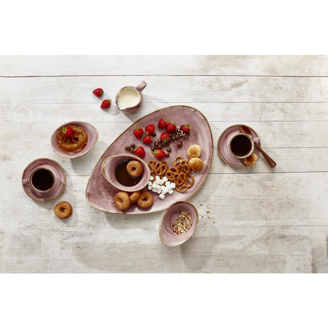 VV2787 Steelite Craft Raspberry Plates 370mm (Pack of 6)