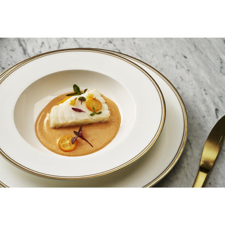 VV3057 Burnished Gold Classic Plate - 168mm (Box 12)