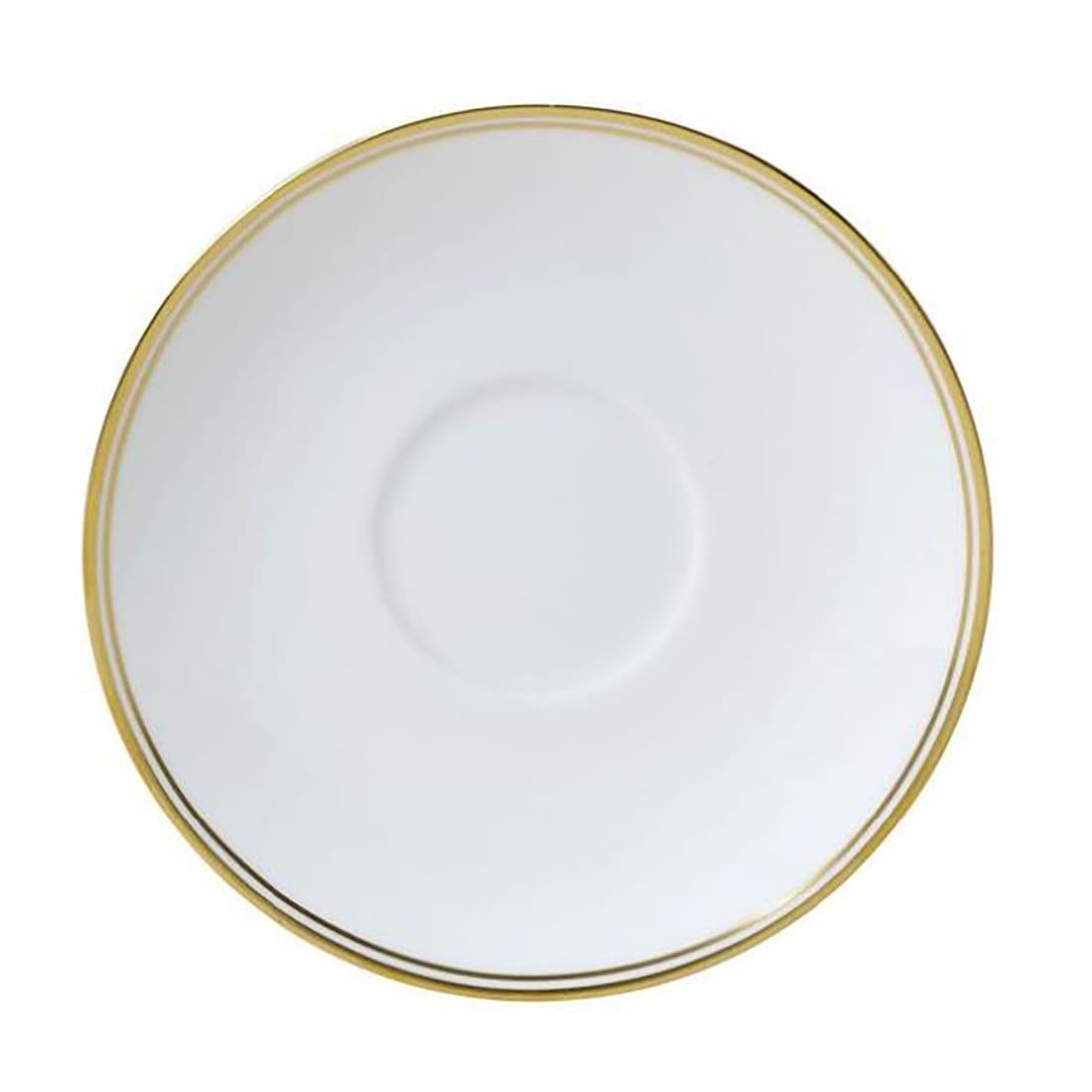 VV3060 Burnished Gold Classic Tea Saucer/Soup Stand - 160mm (Box 12)