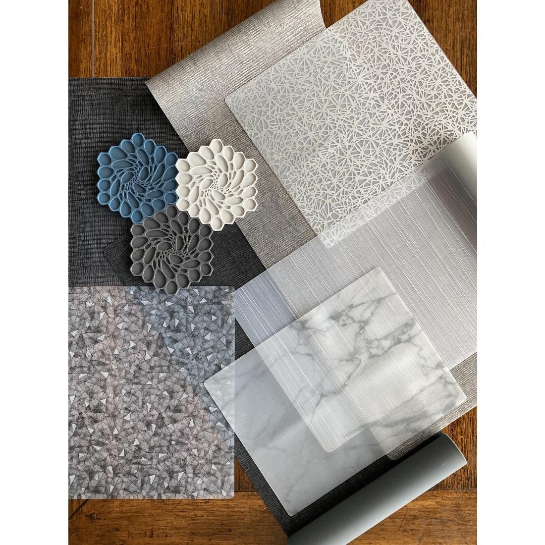 VV3431 Steelite Modern Twist Silicone Table Runner Black 356x180mm (Box 3)(Direct)