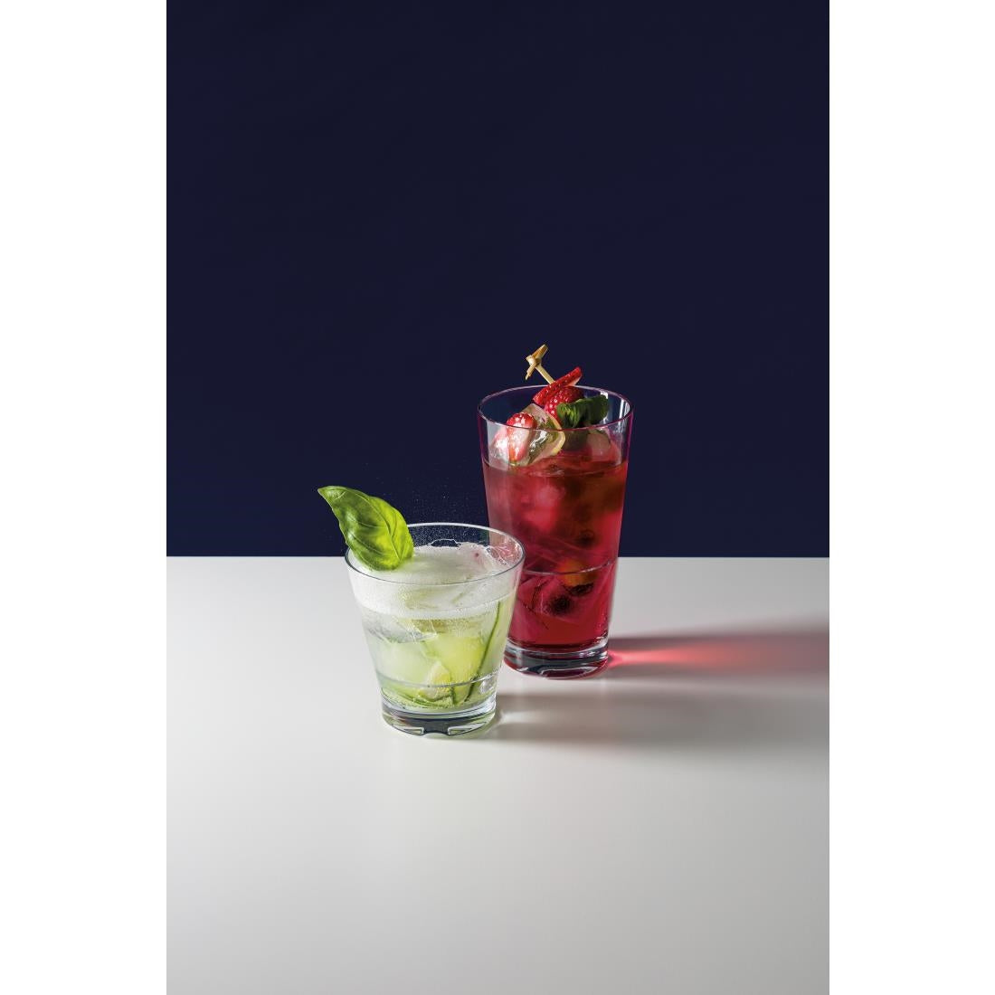 VV3563 Steelite Capella Stack Clear Double Rocks 355ml (Box 12)(Direct)