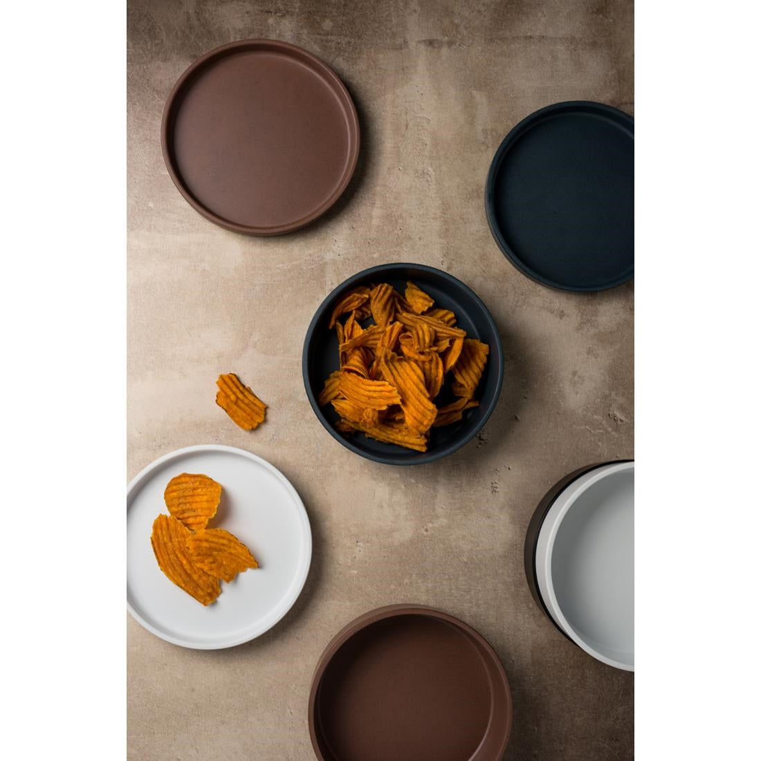 VV3577 Steelite Cali Black Stack Bowl 159mm Dia 48mm H 590ml (Box 6)(Direct)