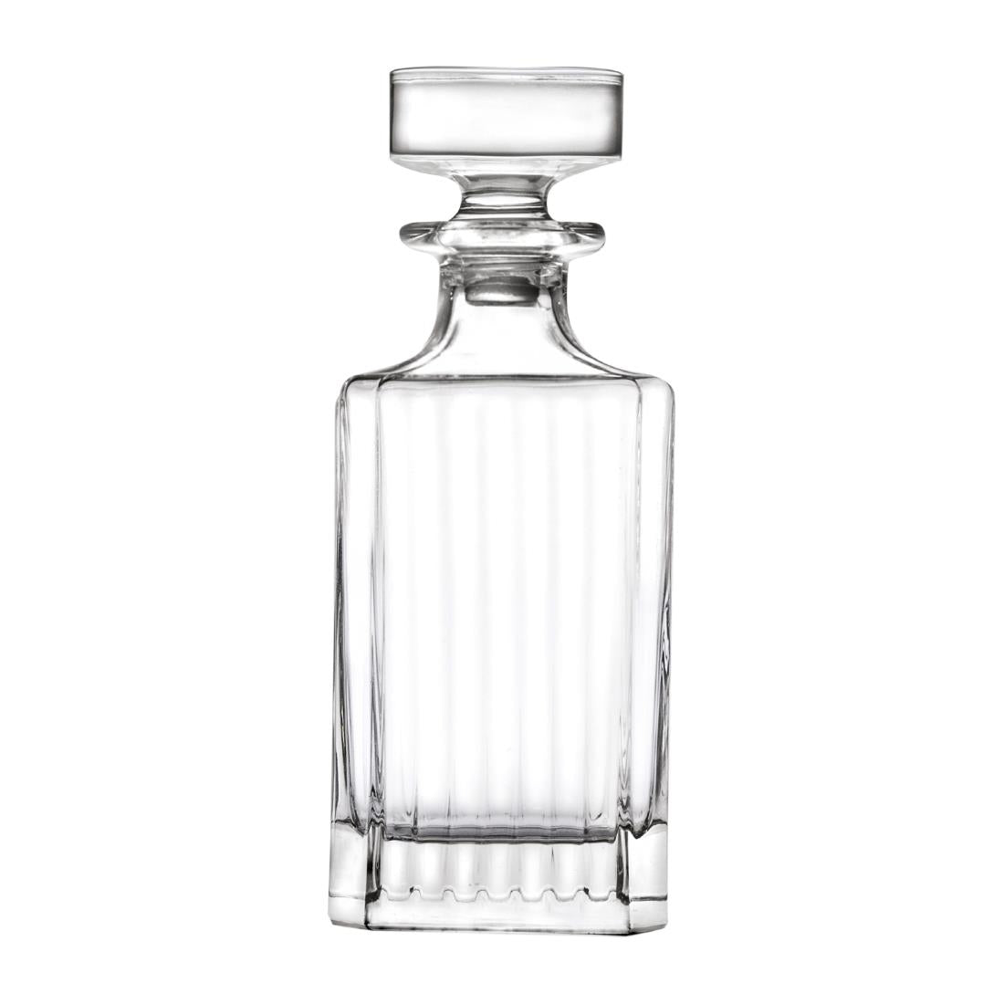 VV3855 RCR Cristalleria Timeless Square Whisky Decanter 750ml (Pack of 4)