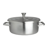 VV3901 Steelite Creations Homestyle Brushed Stainless Round Chafer 1.9L (Pack of 3) - JD Catering Equipment Solutions Ltd