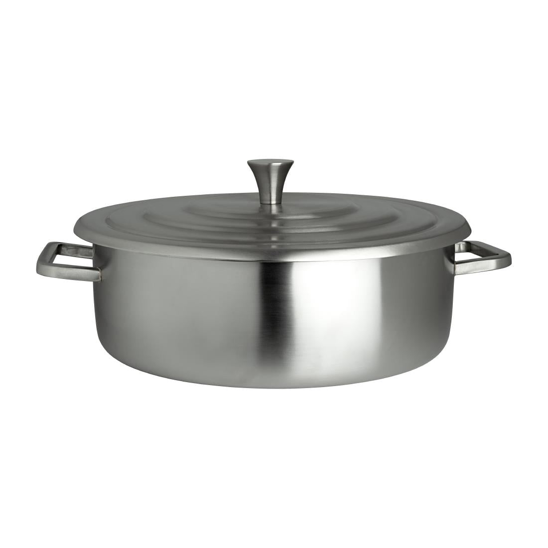 VV3902 Steelite Creations Homestyle Brushed Stainless Round Chafer 3.8L (Pack of 3)