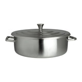 VV3902 Steelite Creations Homestyle Brushed Stainless Round Chafer 3.8L (Pack of 3) - JD Catering Equipment Solutions Ltd