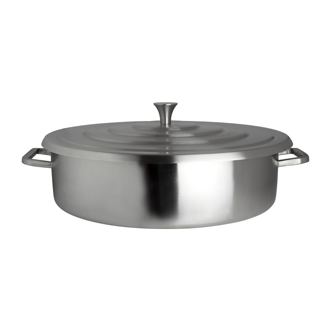 VV3903 Steelite Creations Homestyle Brushed Stainless Round Chafer 9.1L
