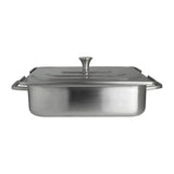 VV3904 Steelite Creations Homestyle Brushed Stainless Rectangle Chafer 3.8L - JD Catering Equipment Solutions Ltd