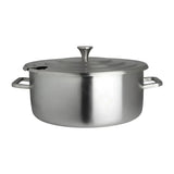 VV3905 Steelite Creations Homestyle Brushed Stainless Round Soup Chafer 5.2L - JD Catering Equipment Solutions Ltd