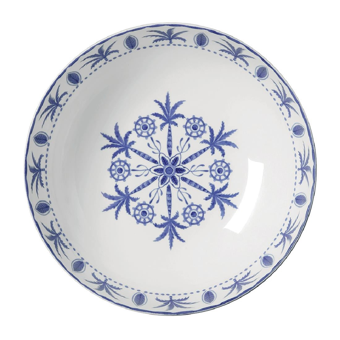 VV3964 William Edwards Sultan's Garden Blue Large Bowl Coupe 230mm (Pack of 6)