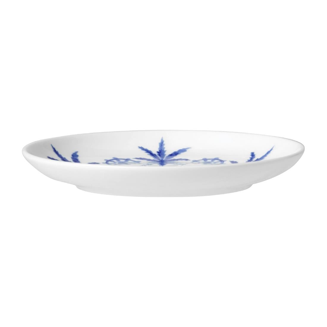 VV3974 William Edwards Sultan's Garden Blue Butter Dish Coupe 110mm (Pack of 12)