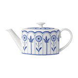 VV3978 William Edwards Sultan's Garden Blue 2 Cup Oval Teapot Coupe 550ml (Pack of 24) - JD Catering Equipment Solutions Ltd