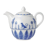VV3984 William Edwards Sultan's Garden Blue Tea For One Teapot Coupe 460ml (Pack of 12) - JD Catering Equipment Solutions Ltd