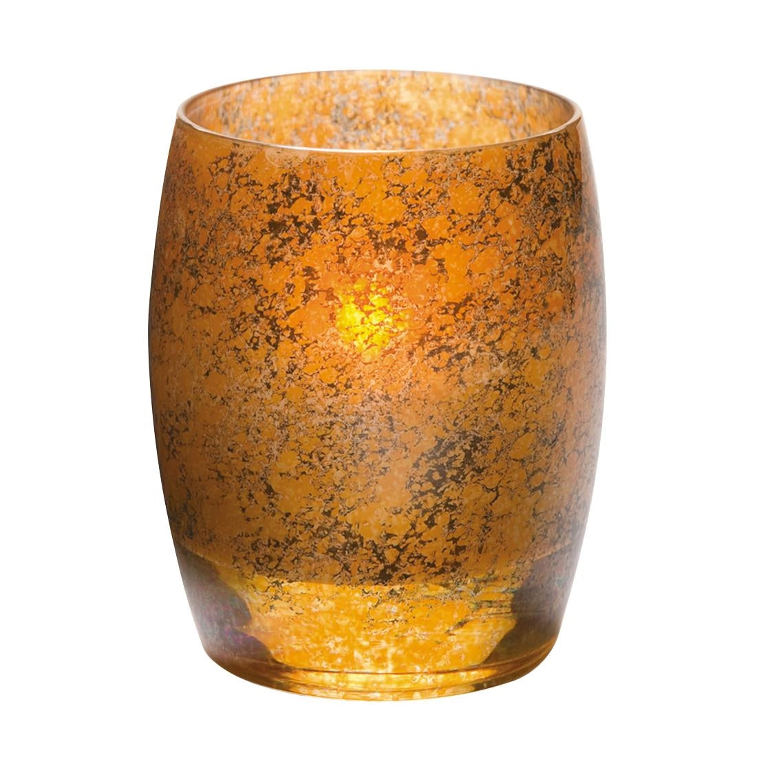 VV4073 Steelite Contour Glass Votives Antique Gold 95mm (Pack of 12)