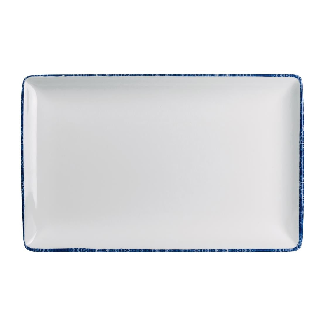 VV4406 Steelite Blue Dapple Rectangle Trays 305 x 191mm (Pack of 12)