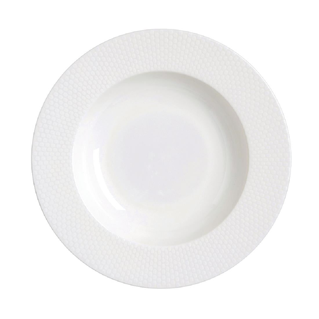 VV4461 William Edwards Quanta Rim Bowls - Classic White 220mm (Pack of 12)