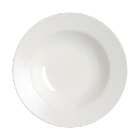 VV4464 William Edwards Quanta Large Rim Bowls - Classic White 280mm (Pack of 6)