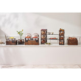 VV4491 Steelite D.W. Haber Fusion Ash Grey Stackable Bakery Box with Acrylic Drawer
