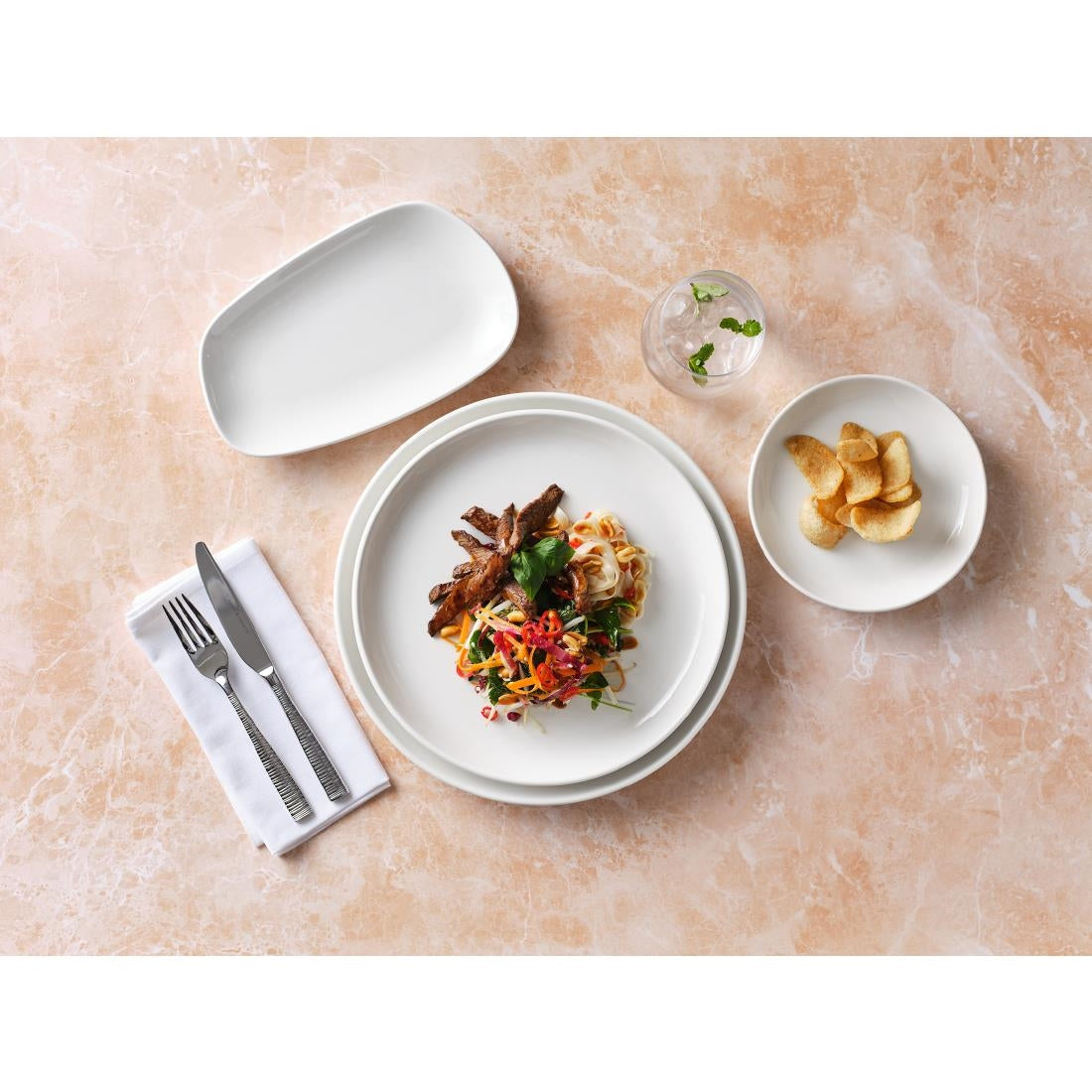 VV4511 Steelite Nordic Coupe Plates White 280mm (Pack of 12)