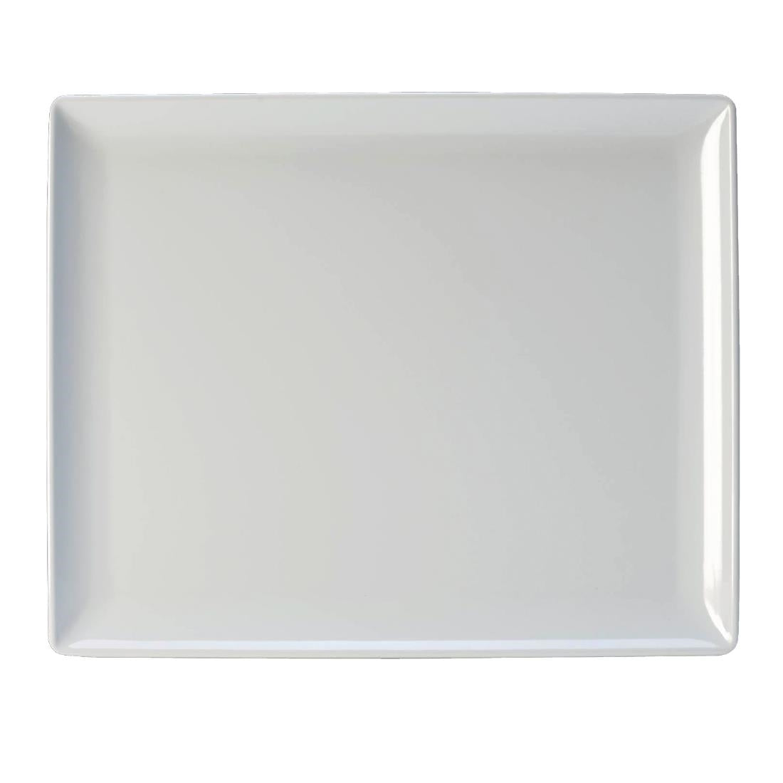 VV458 Steelite Craft Melamine Rectangular Platters White GN 1/2 (Pack of 3)