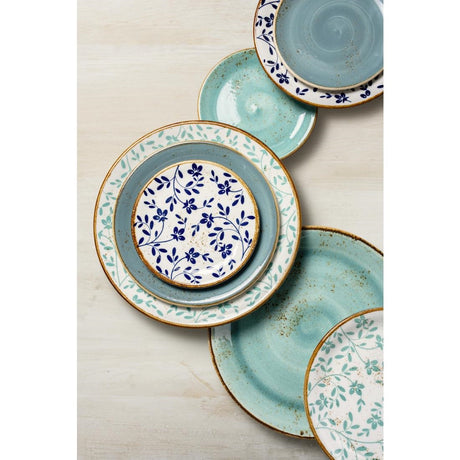 VV4613 Steelite Performance Flora Coupe Plates Aqua 280mm (Pack of 12)