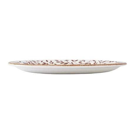VV4620 Steelite Performance Flora Coupe Plates Brown 255mm (Pack of 12)