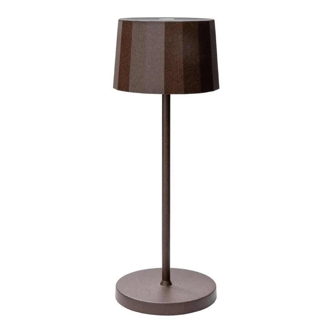 VV4663 Steelite Octa Mini LED Rechargeable Table Lights Corten 76x203mm (Pack of 6)