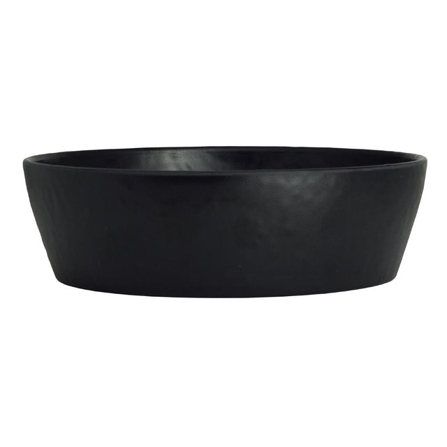 VV4969 Cali Black Round Bowl - 179x55mm 468ml (Pack 12)