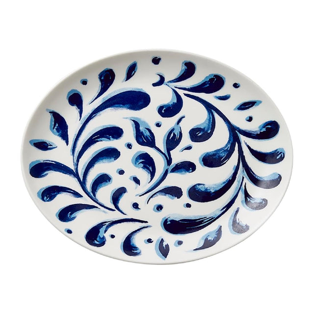 Steelite Messina Oval Coupe Plates Blue 202.5mm (12 Pack)