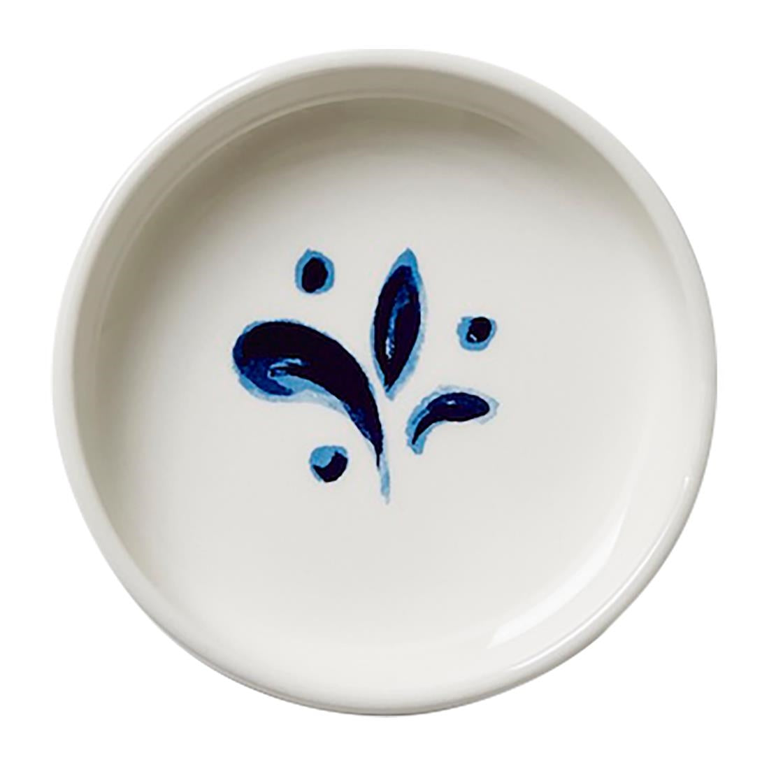 Steelite Messina Round Stacking Trays Blue 102.5mm (12 Pack)