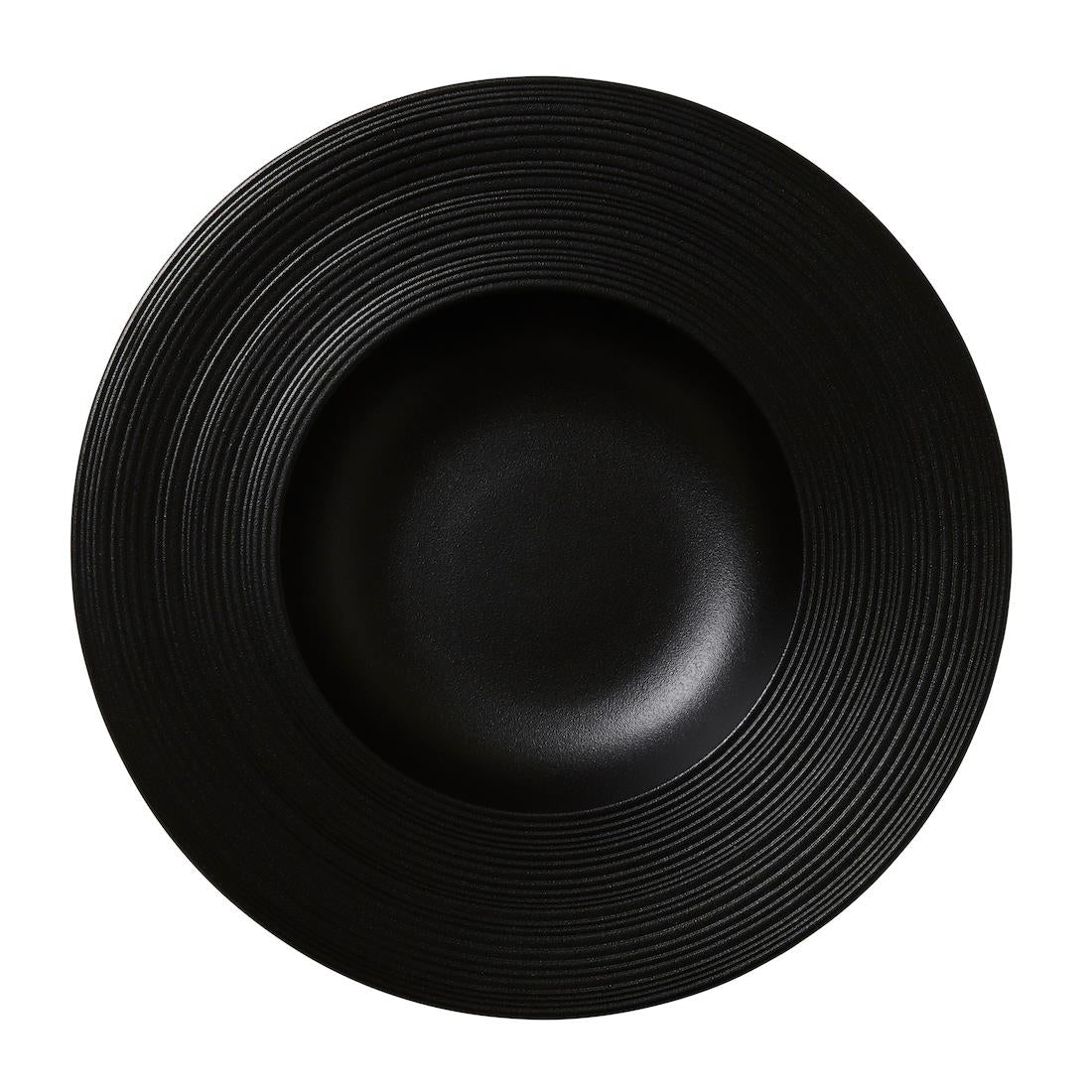 Steelite Concorde Rim Pasta Bowls Noir 285mm (12 Pack)