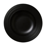 Steelite Concorde Rim Soup Plates Noir 240mm (12 Pack)