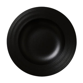 Steelite Concorde Rim Soup Plates Noir 240mm (12 Pack)