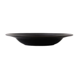 Steelite Concorde Rim Soup Plates Noir 240mm (12 Pack)