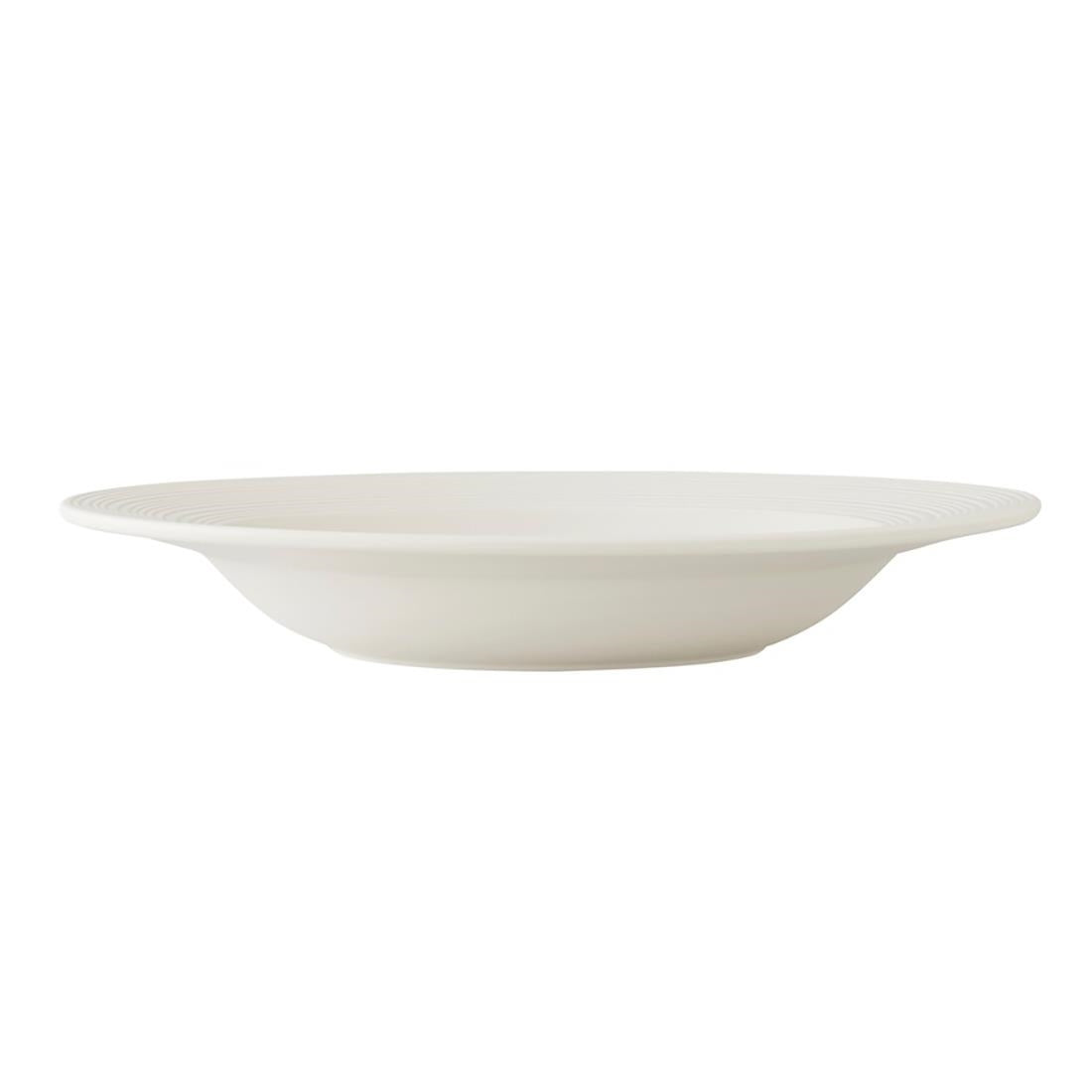 Steelite Concorde Rim Soup Plates Blanc 240mm (12 Pack)