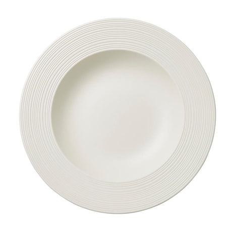Steelite Concorde Rim Soup Plates Blanc 240mm (12 Pack)