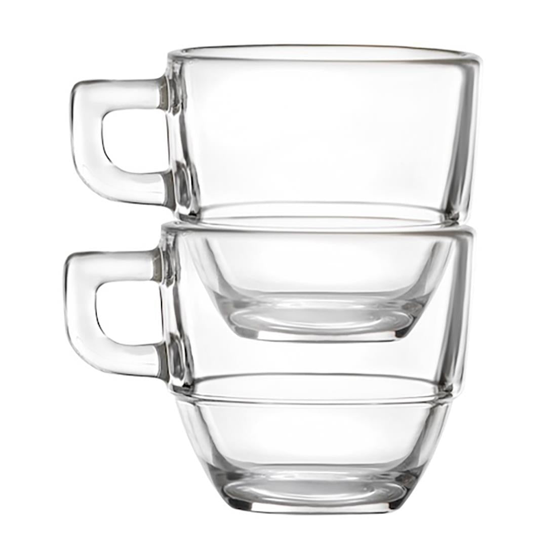 RCR Cristalleria Caffe Stackable Espresso Cups 80ml (12 Pack)