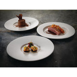 VV665 Steelite Willow Small Well Gourmet Plate 285mm (Pack of 6)