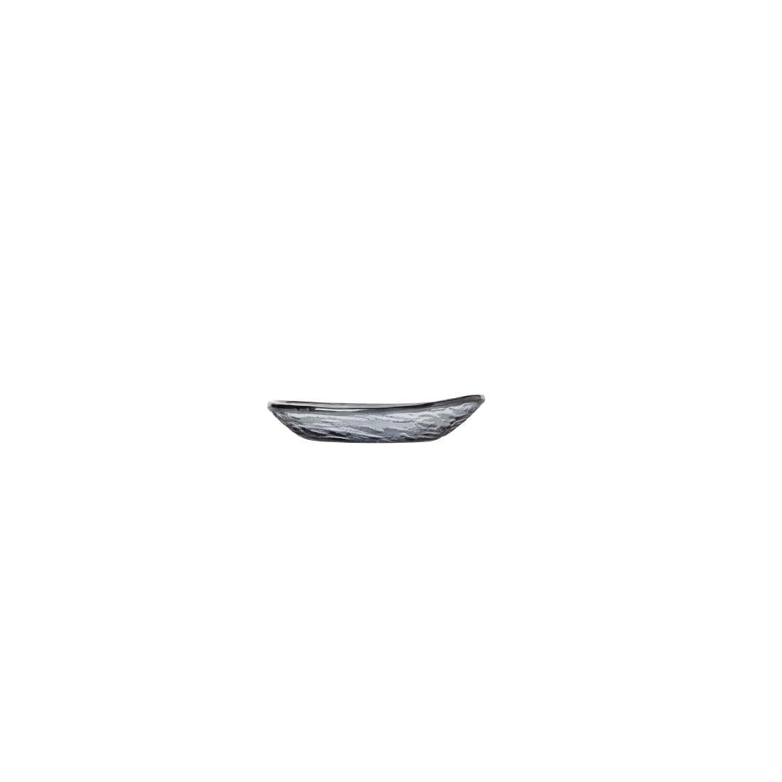 VV716 Steelite Scape Glass Smoked Oval Bowls 125mm (Pack of 12)